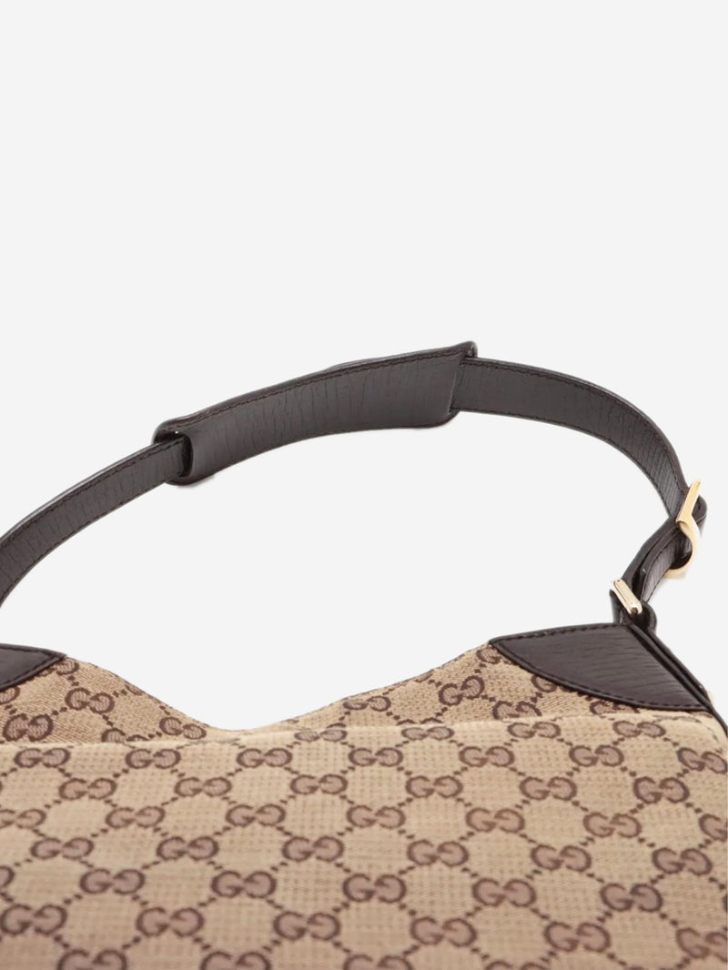 Brown GG canvas Horsebit shoulder bag Shoulder bags Gucci 