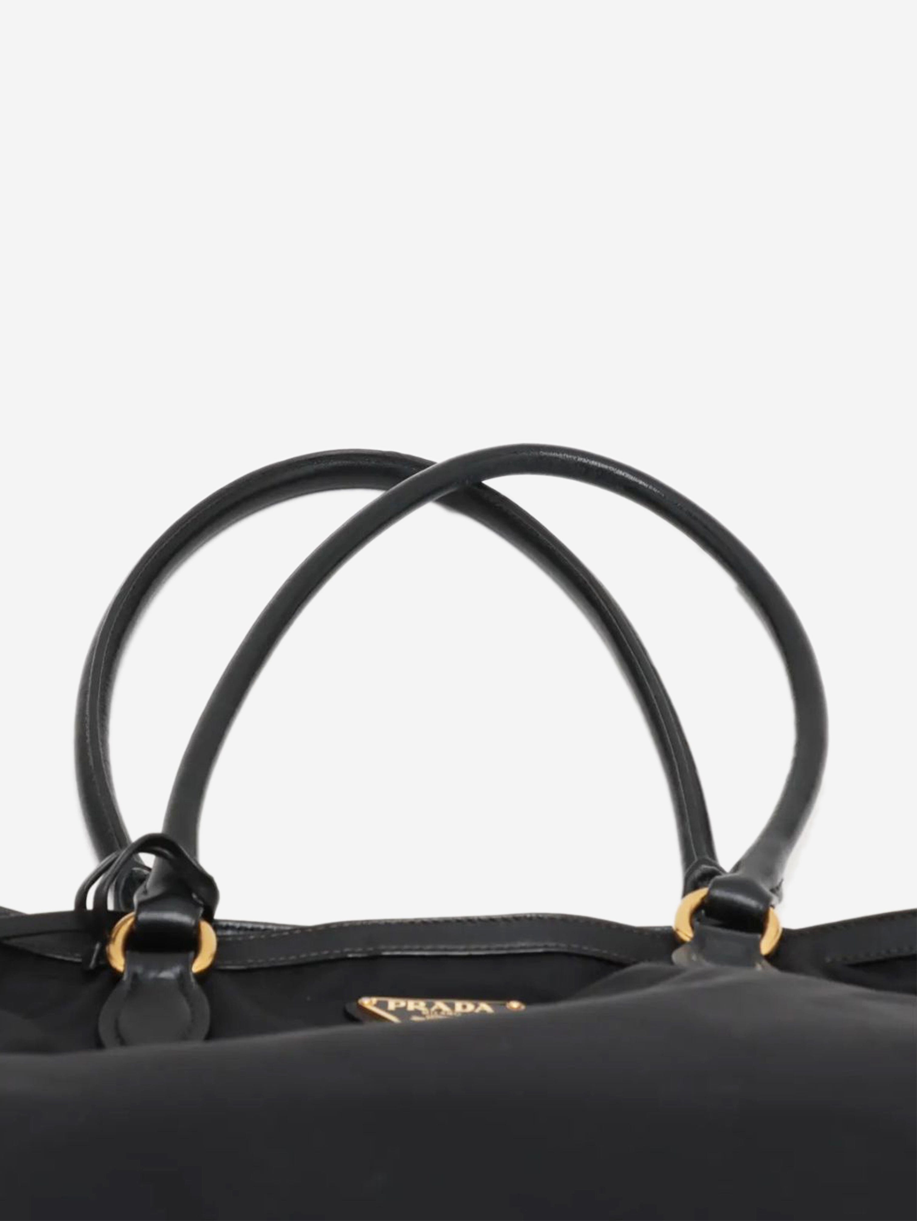 Black small nylon tote bag Tote Bags Prada 