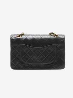 Black vintage 1989 medium lambskin Classic Double Flap bag Shoulder bags Chanel 