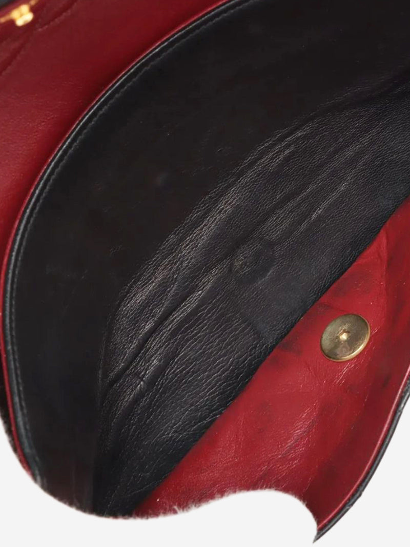 Black vintage 1989 medium lambskin Classic Double Flap bag Shoulder bags Chanel 