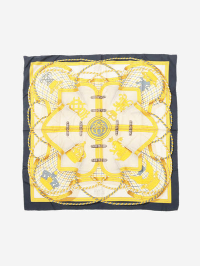 Yellow Grand Tenue silk scarf Scarves Hermes 