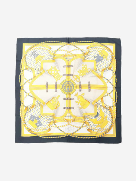 Yellow Grand Tenue silk scarf alternate image