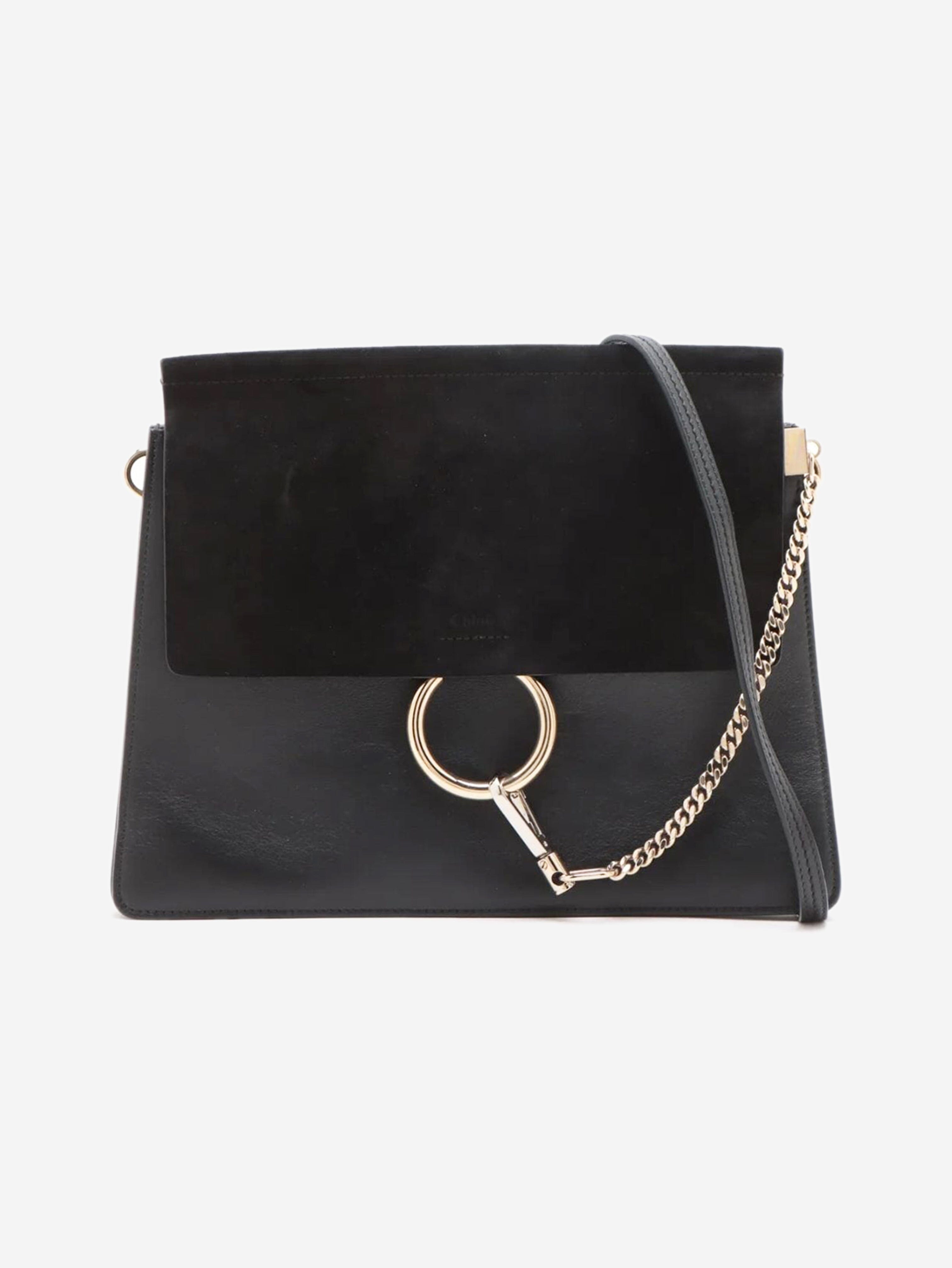 Black Fay leather shoulder bag Shoulder bags Chloe 