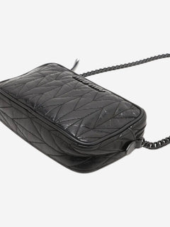 Black leather chain shoulder bag Shoulder bags Miu Miu 