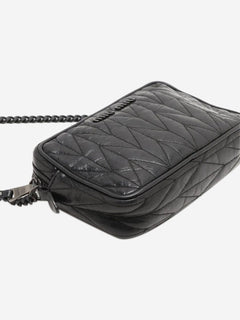 Black leather chain shoulder bag Shoulder bags Miu Miu 
