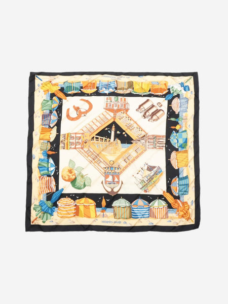 Neutral silk scarf product image