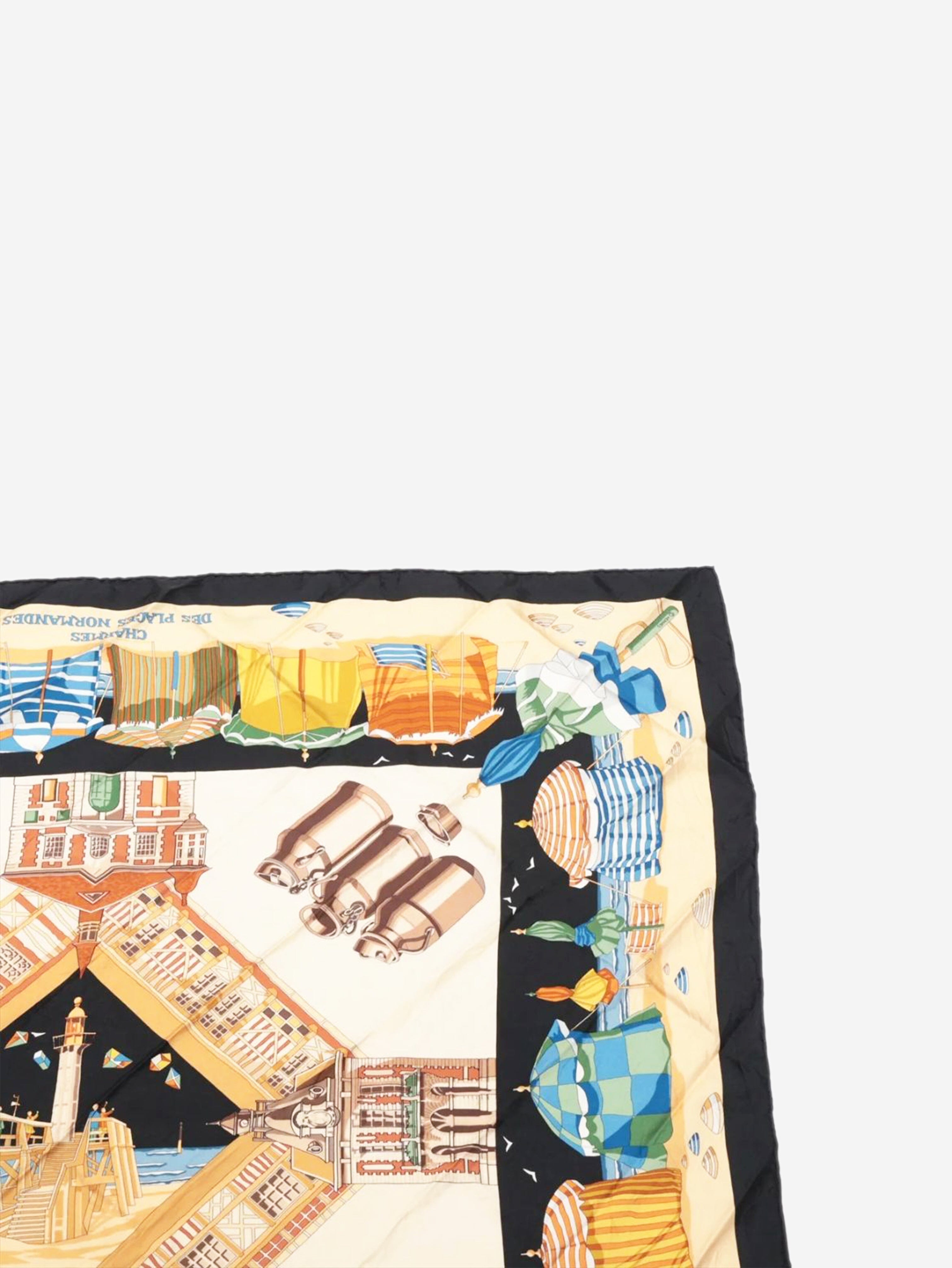 Neutral silk scarf Scarves Hermes 