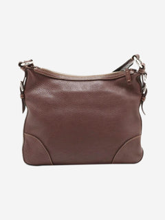 Brown Vitello Daino leather shoulder bag Shoulder bags Prada 