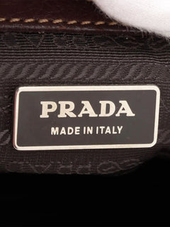 Brown Vitello Daino leather shoulder bag Shoulder bags Prada 