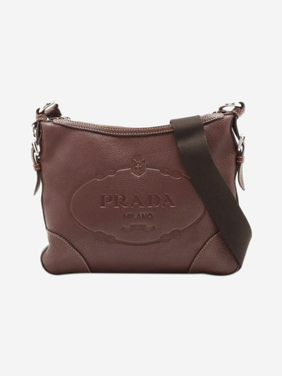 Brown Vitello Daino leather shoulder bag Shoulder bags Prada 