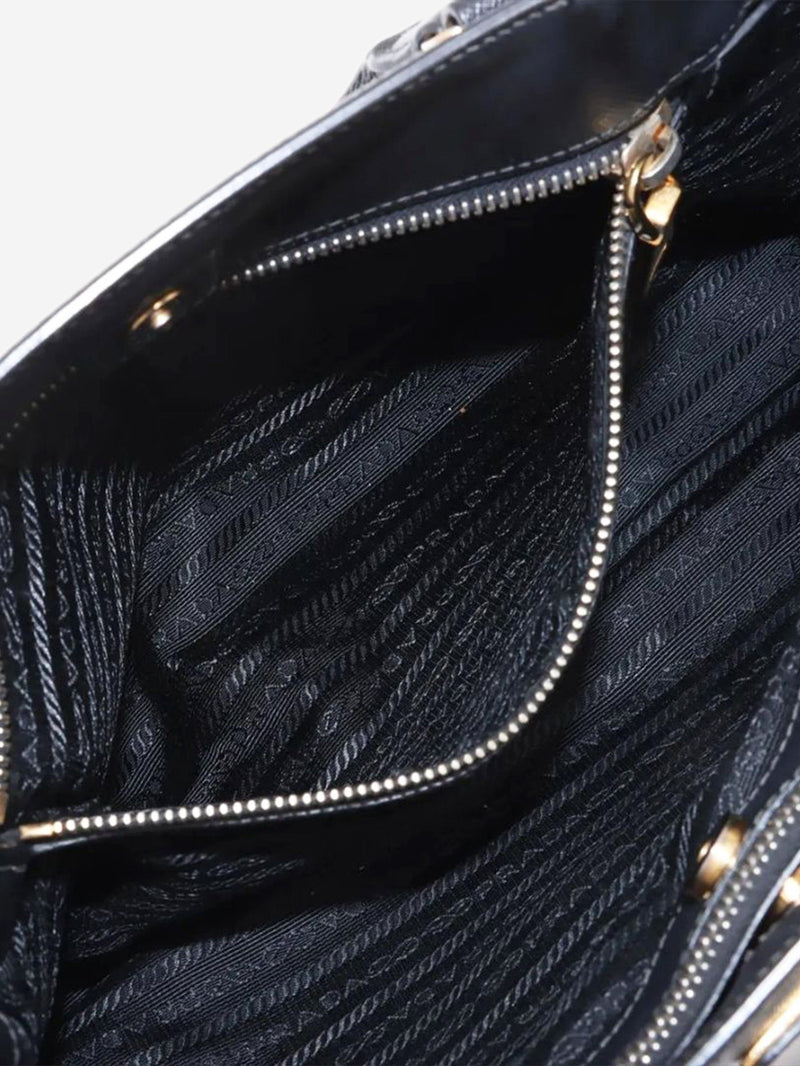 Black Saffiano leather Galleria 2way bag Shoulder bags Prada 