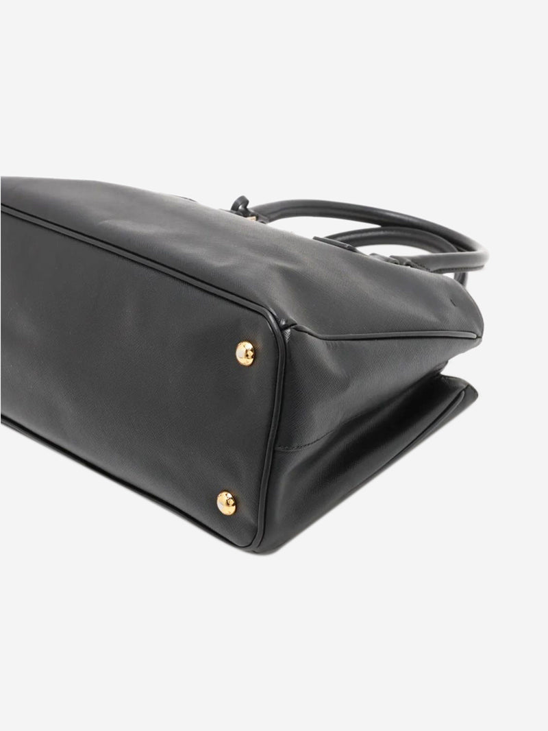 Black Saffiano leather Galleria 2way bag Shoulder bags Prada 