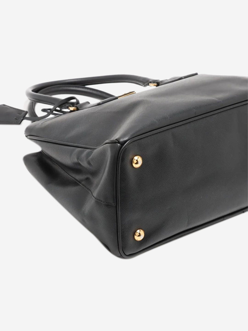 Black Saffiano leather Galleria 2way bag Shoulder bags Prada 