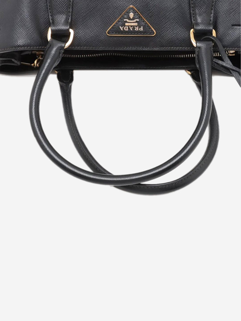Black Saffiano leather Galleria 2way bag Shoulder bags Prada 