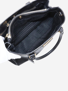 Black Saffiano leather Galleria 2way bag Shoulder bags Prada 