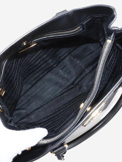 Black Saffiano leather Galleria 2way bag Shoulder bags Prada 