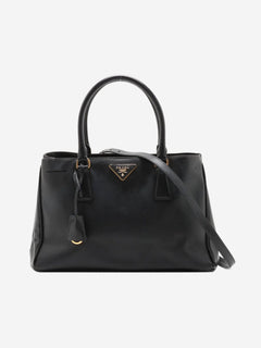 Black Saffiano leather Galleria 2way bag Shoulder bags Prada 