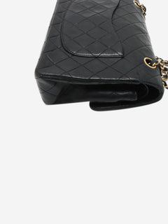 Black vintage 1989 medium lambskin Classic Double Flap bag Shoulder bags Chanel 
