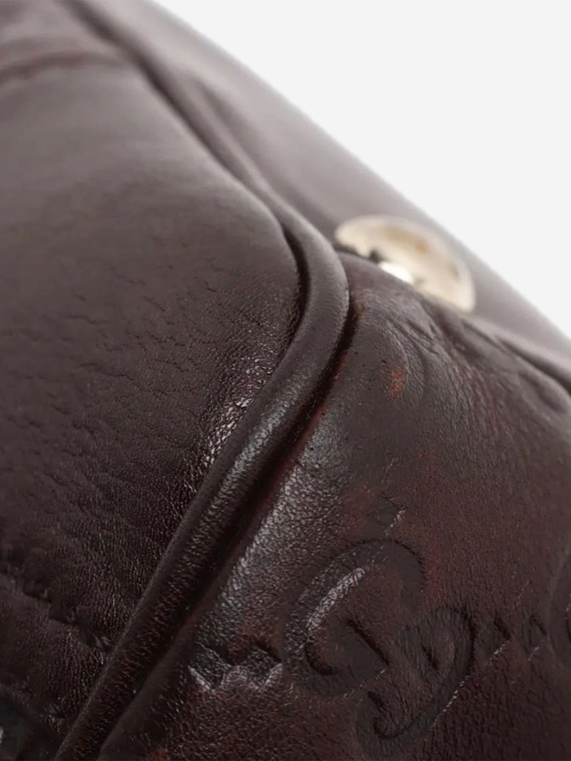 Dark brown Guccissima leather handbag Top Handle Bags Gucci 