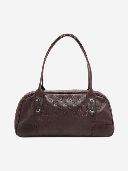 Dark brown Guccissima leather handbag alternate image
