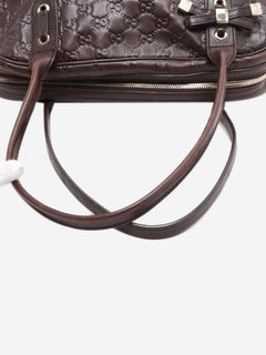 Dark brown Guccissima leather handbag Top Handle Bags Gucci 