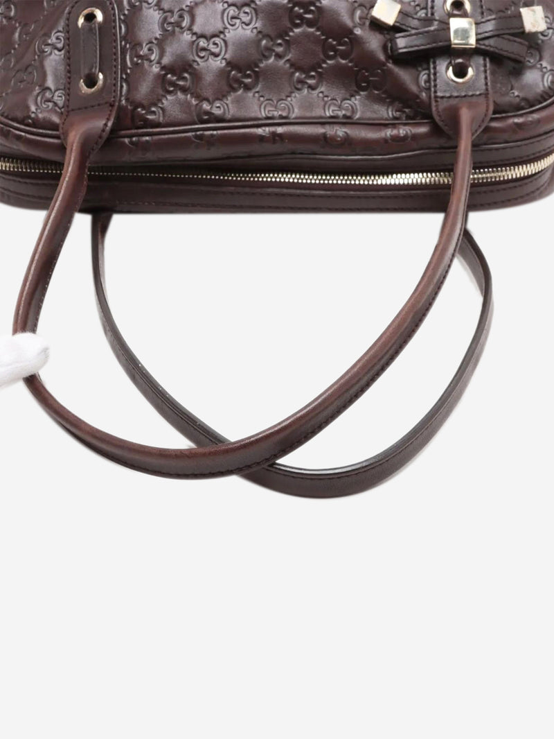 Dark brown Guccissima leather handbag Top Handle Bags Gucci 