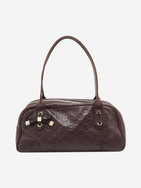 Dark brown Guccissima leather handbag product image