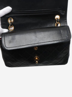 Black vintage 1989 small lambskin Classic Double Flap bag Shoulder bags Chanel 