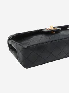 Black vintage 1989 small lambskin Classic Double Flap bag Shoulder bags Chanel 