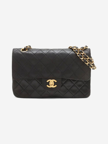 Black 1994 vintage double flap bag product image