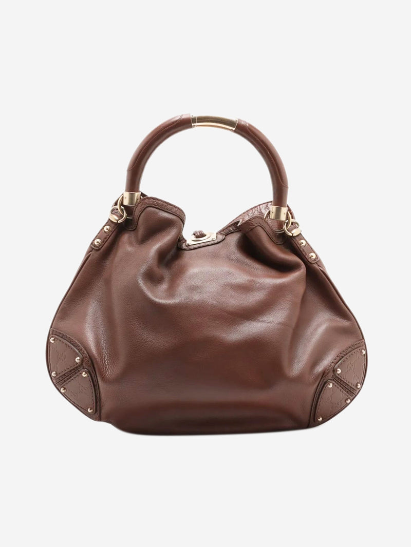 Brown Indy leather shoulder bag Shoulder bags Gucci 