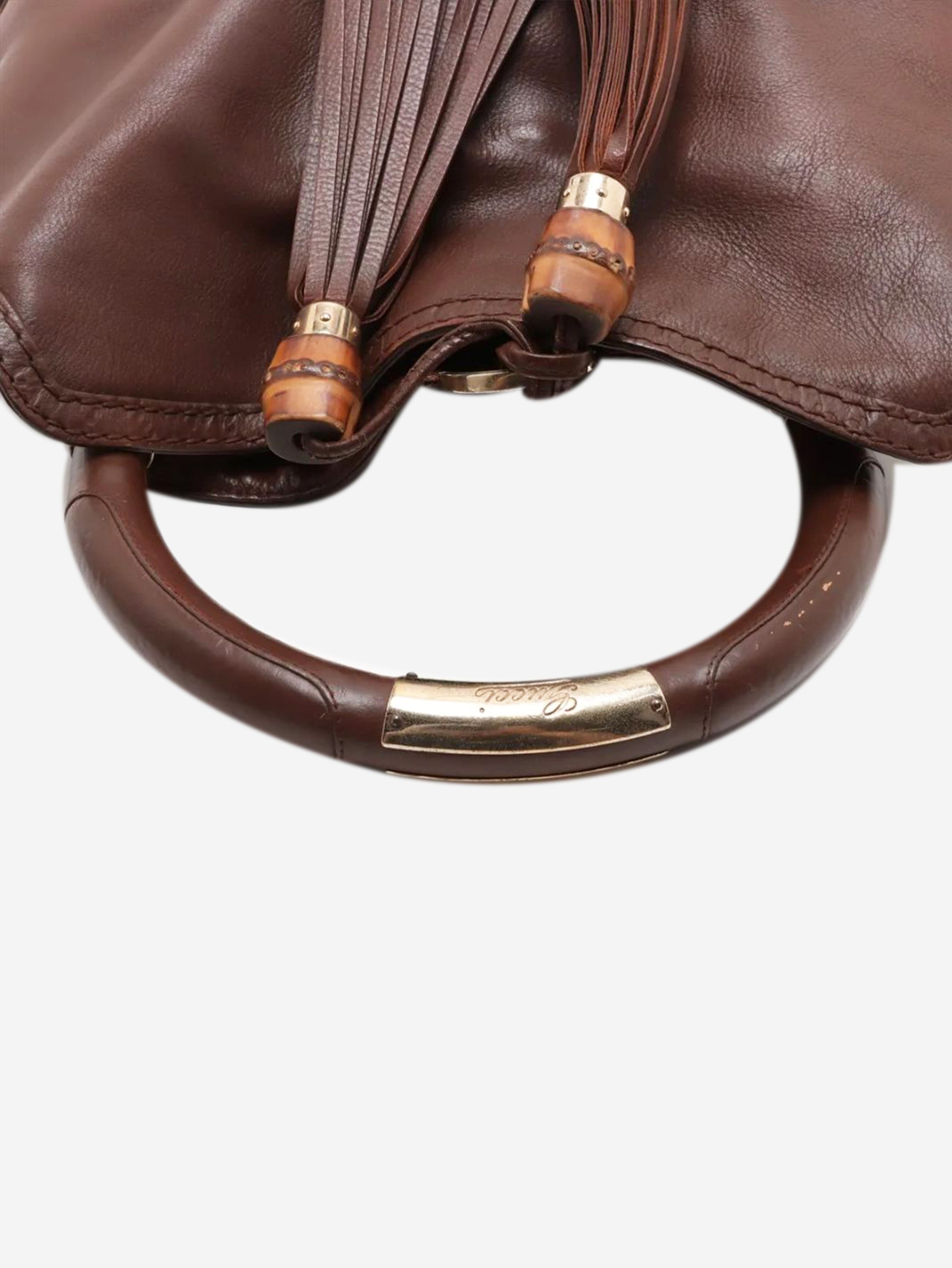Brown Indy leather shoulder bag Shoulder bags Gucci 