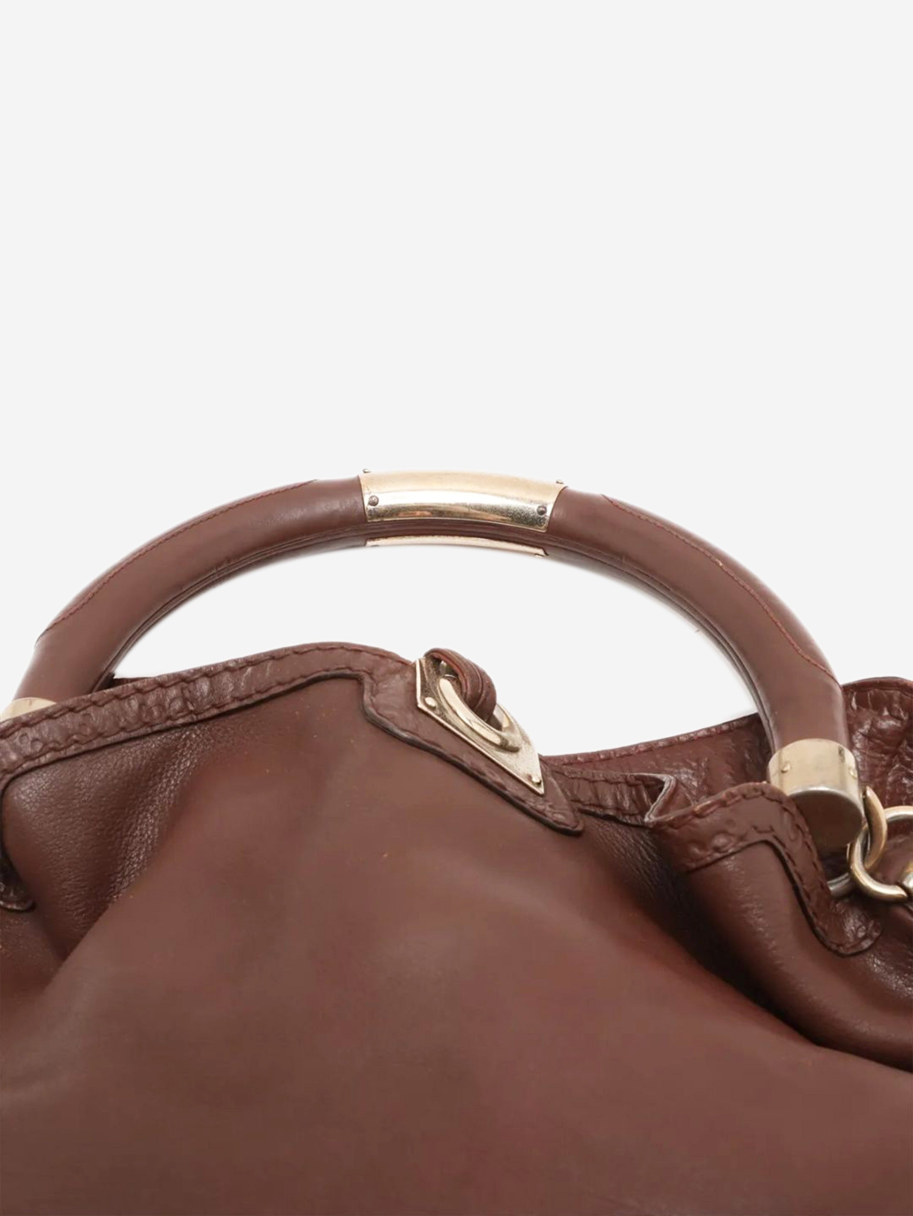 Brown Indy leather shoulder bag Shoulder bags Gucci 