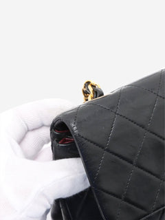 Black vintage 1991 lambskin Classic Single Flap bag Shoulder bags Chanel 
