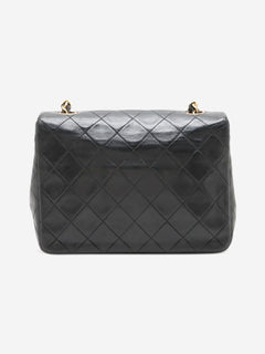 Black vintage 1991 lambskin Classic Single Flap bag Shoulder bags Chanel 