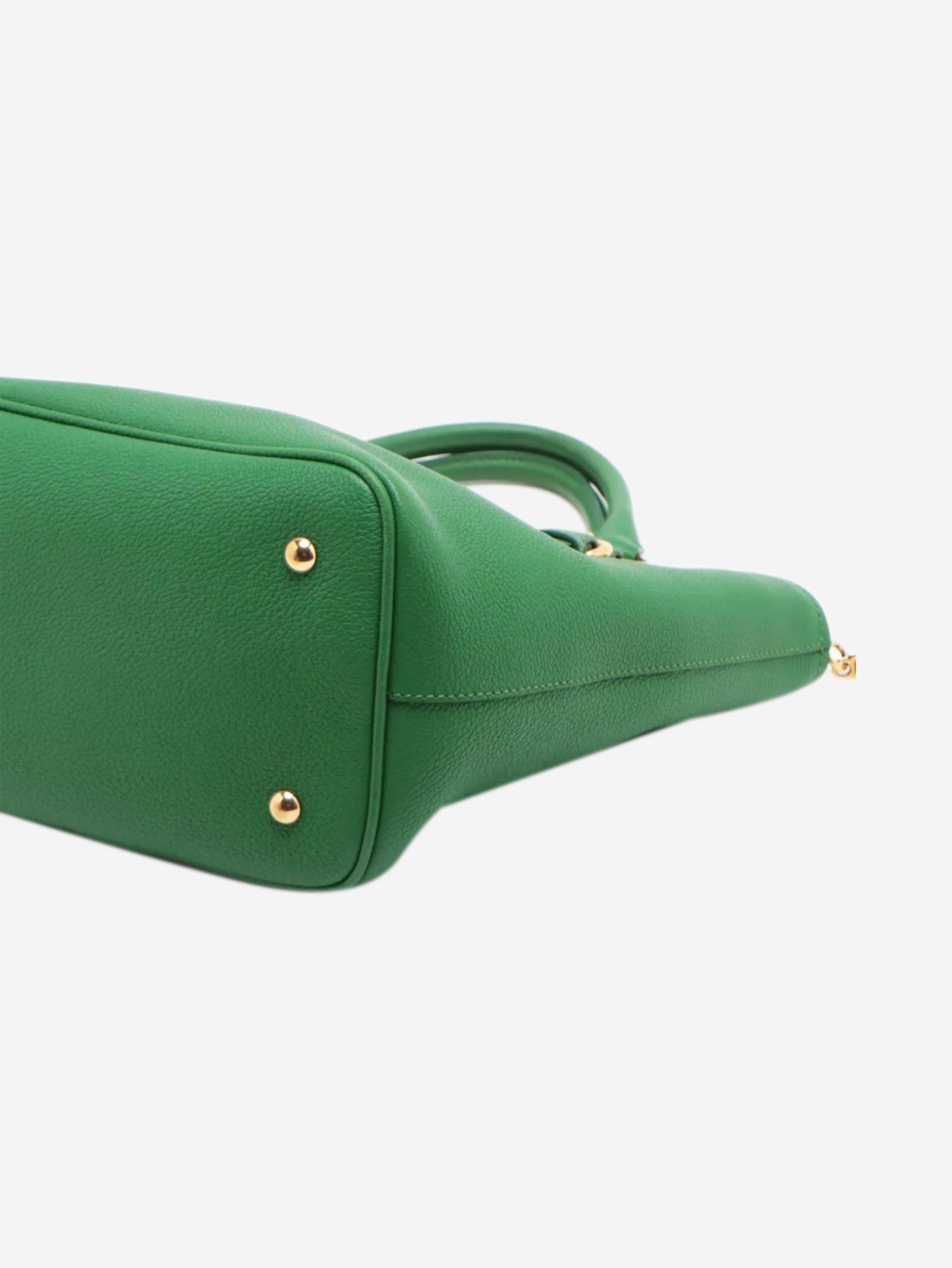 Green leather 2way bag | Sign of the Times