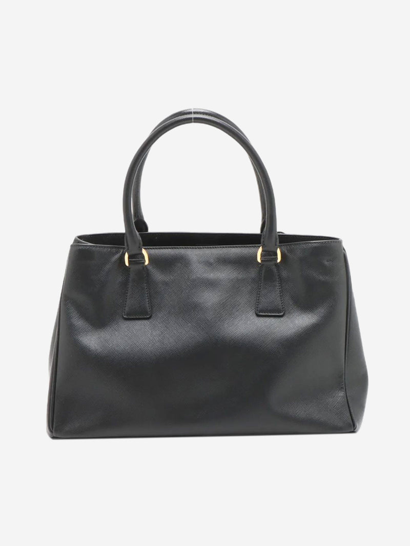 Black Saffiano Lux leather 2way bag