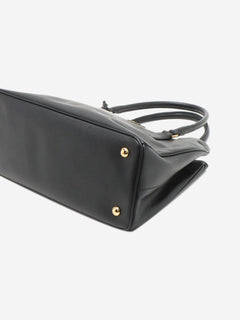 Black Saffiano Lux leather 2way bag