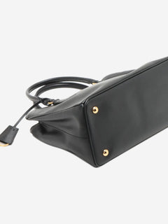 Black Saffiano Lux leather 2way bag