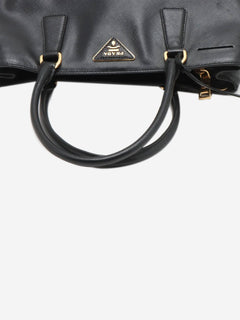 Black Saffiano Lux leather 2way bag