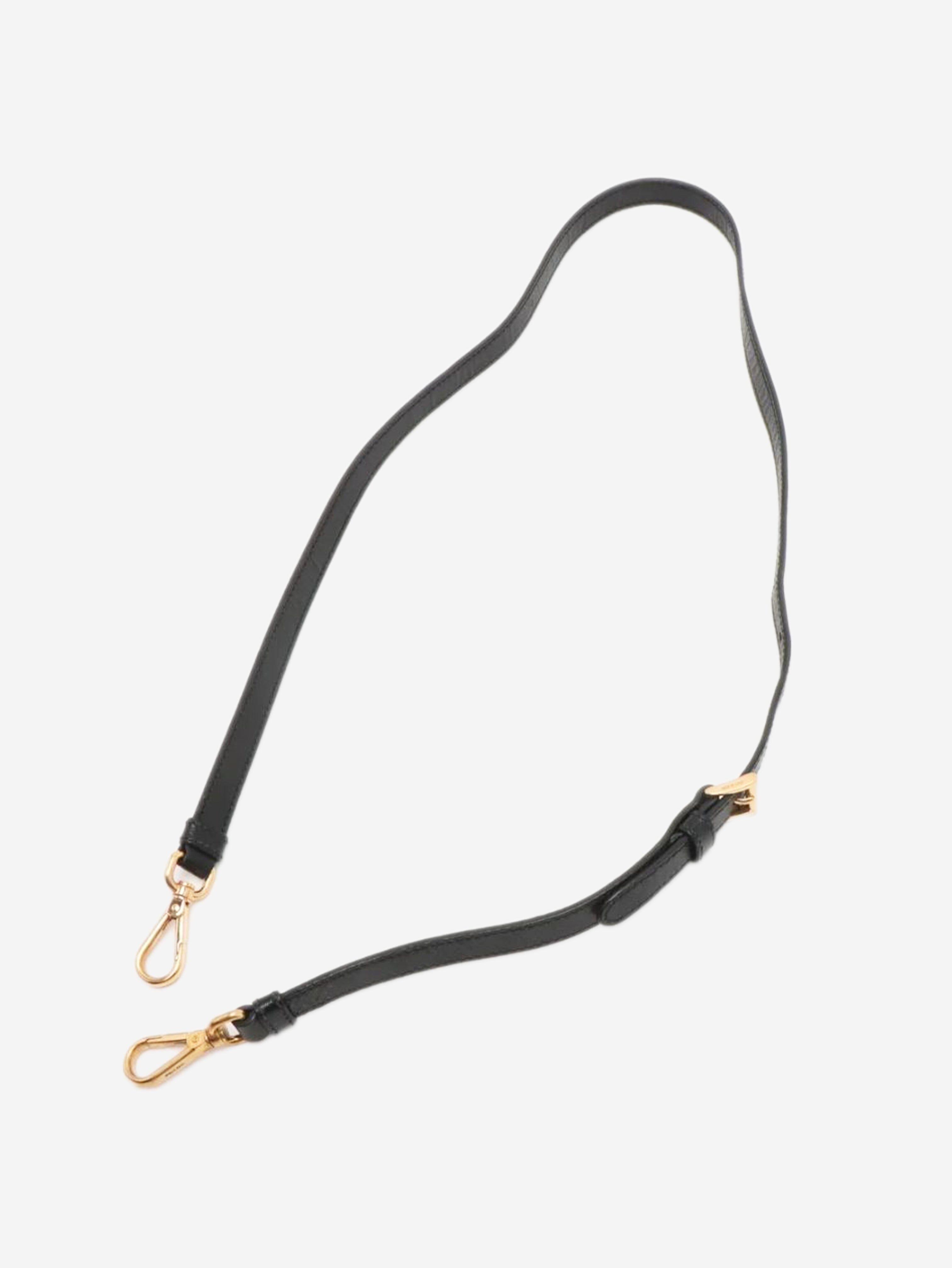 Black Saffiano Lux leather 2way bag