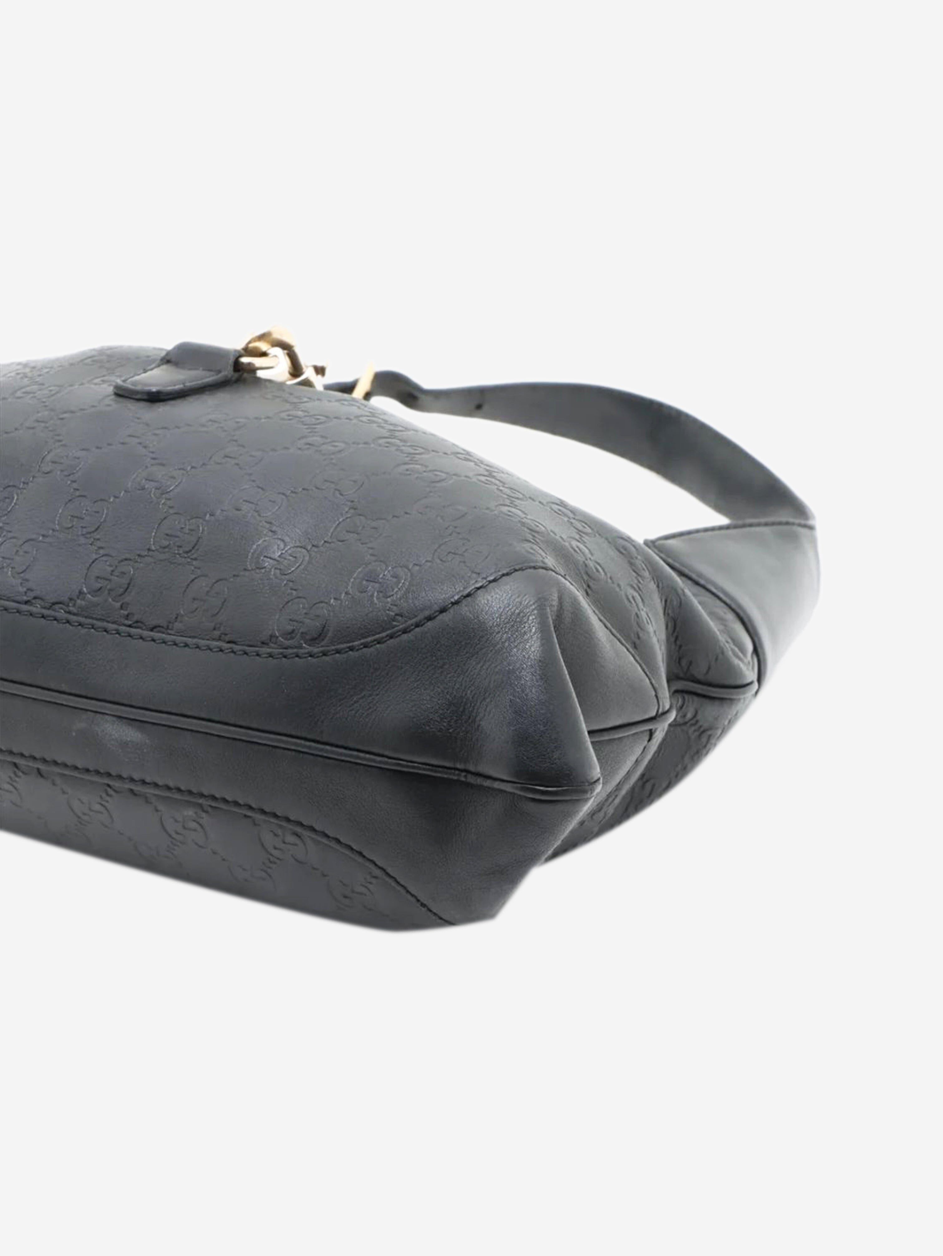 Black Guccissima Jackie leather shoulder bag Shoulder bags Gucci 