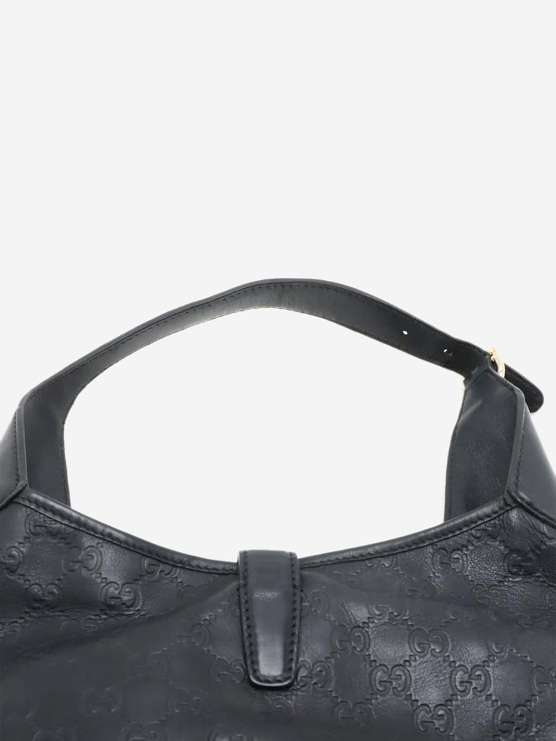Black Guccissima Jackie leather shoulder bag Shoulder bags Gucci 