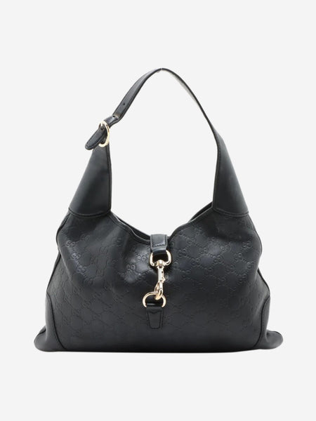 Black Guccissima Jackie leather shoulder bag product image