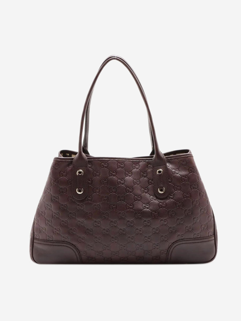 Brown Guccissima leather shoulder bag