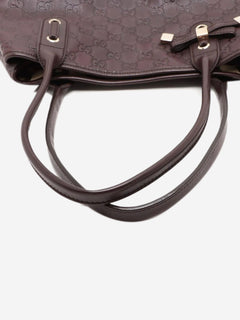 Brown Guccissima leather shoulder bag