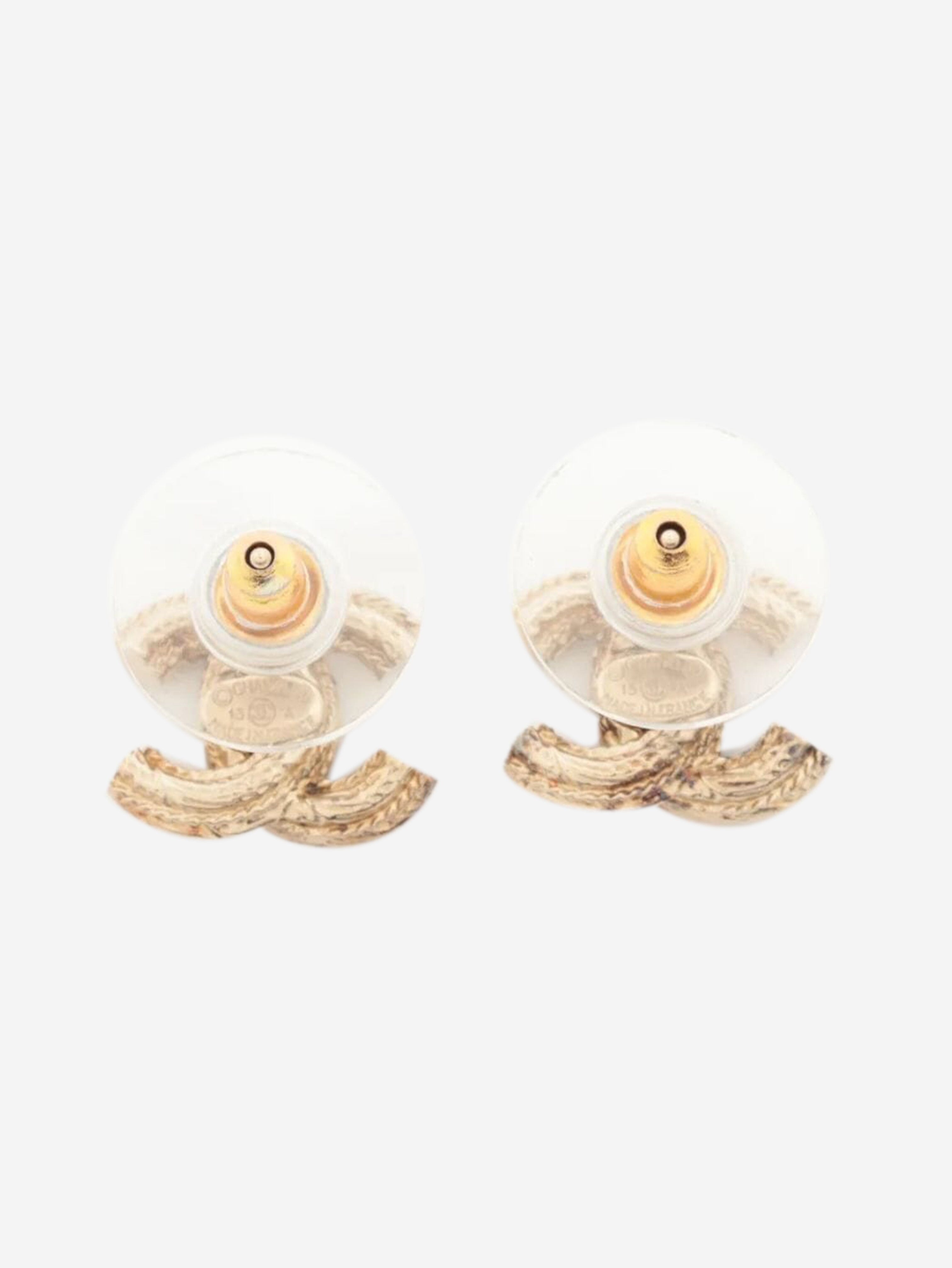 Gold Coco Mark 15A earrings Earrings Chanel 