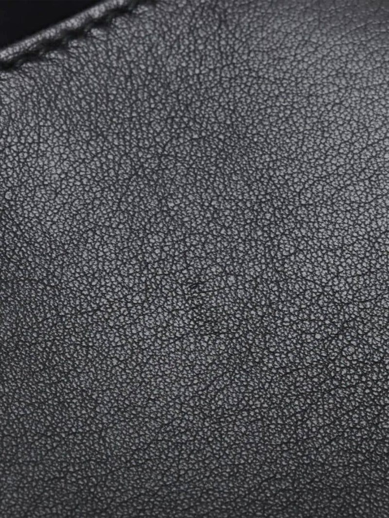 Black Matelassé leather chain bag