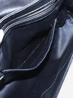 Black Matelassé leather chain bag