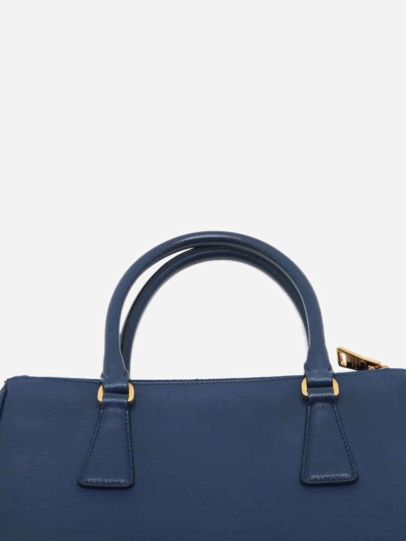 Blue Saffiano leather Galleria 2way bag Shoulder bags Prada 